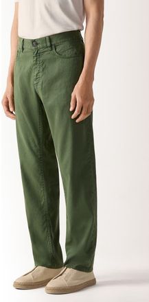 Ermenegildo Zegna Slim Fit Jeans in Pine Green at Nordstrom, Size 34