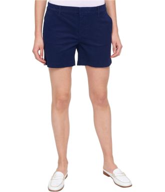 Tommy Hilfiger Womens Hollywood 5 Chino Short-Solid, Navy, 14