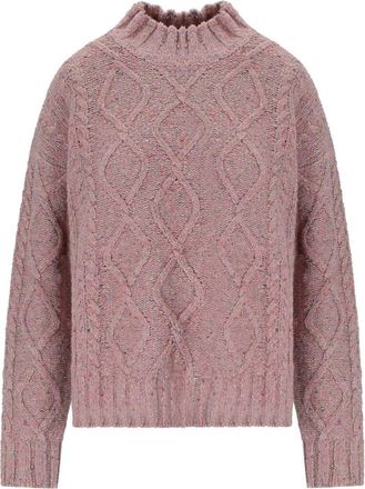 Twinset Pink Turtleneck Sweater