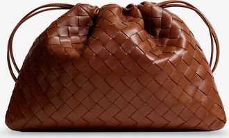 Bottega Veneta Pochette Dustbag Medium in pelle con effetto Intrecciato - BOTTEGA VENETA - gender_Woman