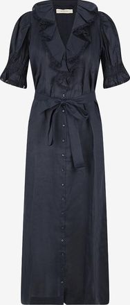 D&ocirc;en Langes Kleid mit V-Ausschnitt mit Puff&auml;rmeln Harriette