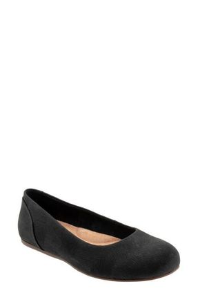 Softwalk Sonoma Flat in Black/Black at Nordstrom, Size 10.5