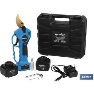cofan Cofan - Tijeras De Podar El&eacute;ctricas Con Bater&iacute;as &Oslash;40 Mm Li-ion 25v 2ah