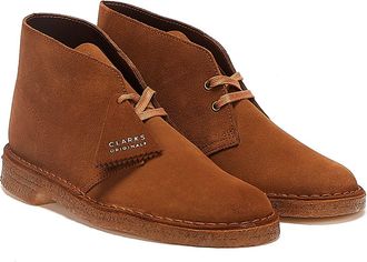 Clarks Desert Trek Suede Heren Cola Laarzen