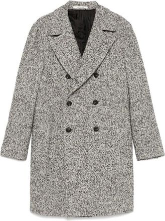 Tagliatore Jassen, Heren, Grijs, L, Polyester, Double-breasted Jas