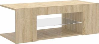 vidaXL Vidaxl - Mueble De Tv Con Luces Led Roble Sonoma 90x39x30 Cm