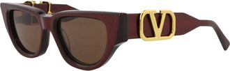 Valentino Womens Vls-103B50 50Mm Sunglasses