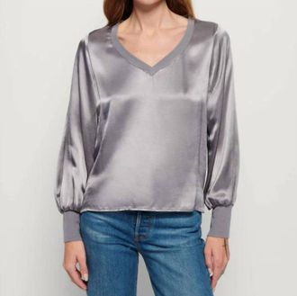 Nation Ltd Ayra Blouse In Smoke