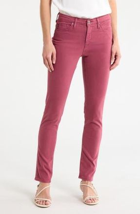 AG - Adriano Goldschmied The Prima Skinny Jeans in Hi-White Twilight Magenta at Nordstrom Rack, Size 27
