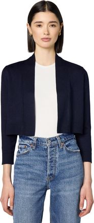 Calvin Klein Womens Long Sleeve Cardigan Shrug, Indigo Knit, M