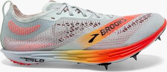Brooks Mens U Hyperion Elite Ld Shoes In Illusion Blue/coral/orange