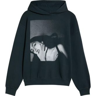 Daydreamer Olivia Rodrigo Guts Album Cover Fleece Graphic Hoodie in Vintage Black at Nordstrom, Size X-Large