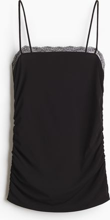 H&M Tr&auml;gertop mit Spitze - Schwarz