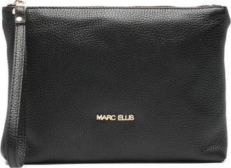 Marc Ellis leather clutch bag - women - Calf Leather - One Size - Black