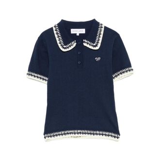 Maison Labiche Polo Shirts, female, Blue, Size: XS Sweater