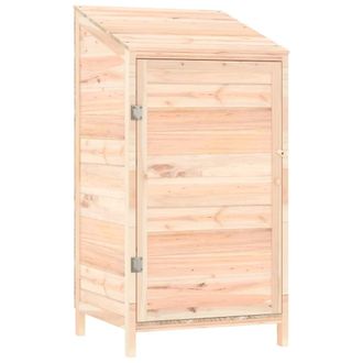 vidaXL Cobertizo De Jard&iacute;n Madera De Abeto Maciza 55x52x112 Cm Vidaxl