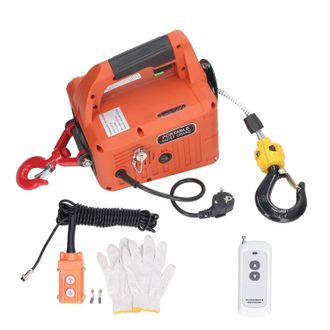 OEM Cabrestante El&eacute;ctrico Para Cables, Polipasto Electr&oacute;nico De 500 Kg Con Control Remoto Inal&aacute;mbrico, Protecci&oacute;n Contra Sobrecarga, Altura M&aacute;xima De Elev