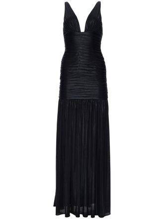 Retrof&ecirc;te Abito Elsa drappeggiato - Nero