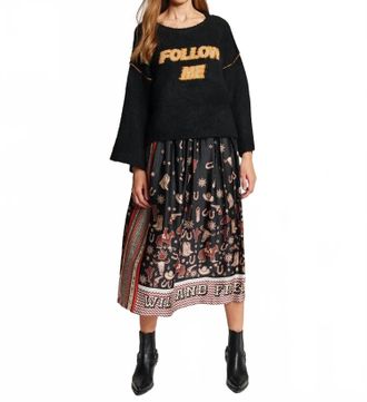 Me369 Follow Me Sweater In Black