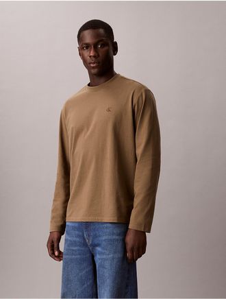 Calvin Klein Jeans Calvin Klein Mens Monogram Relaxed T-Shirt - Brown - 2XL