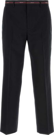 Gucci Mens Midnight Blue Wool Pant - Black - Size EU 48 (Mens)