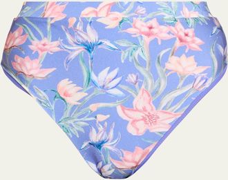 PatBo Amaryllis High-Waist Bikini Bottoms