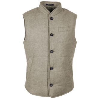 Made in Italy Wool Sleveless Mens Jacket