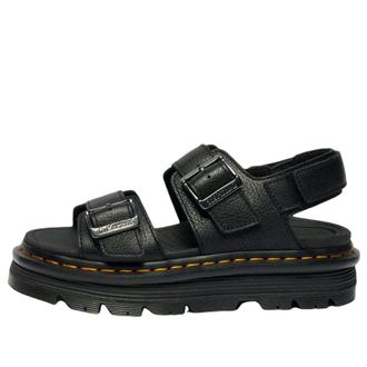 Dr. Martens Zebzag Pisa Leather Platform Sandals Black 43398001