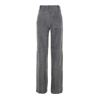 Arma Dames, Broeken, Grijs, Maat: XS Leer