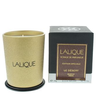 TJ Hughes Lalique Le Desert Muscat Oman Candle 190g - TJ Hughes