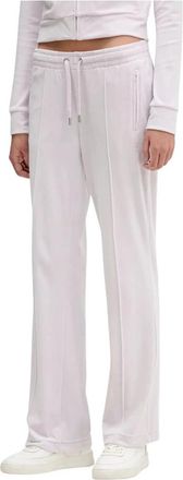 Juicy Couture Trainingsbroeken - Dames - Sweatpants - Wit - L - Polyester - Broeken