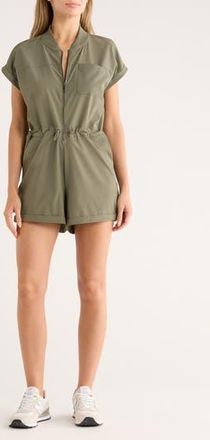 Apana Ace Traveler Short Romper in Tea Leaf at Nordstrom Rack, Size X-Large