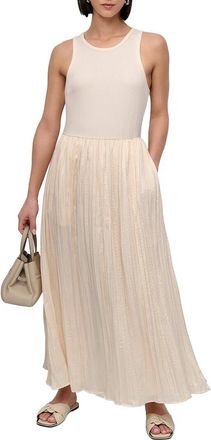 DKNY Crushed Crease Midi Dress