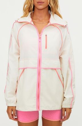 Beach Riot Mel Hooded Nylon Jacket in Shoreline at Nordstrom, Size X-Large