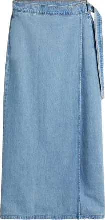 Levi's Denim wikkelrok met kolomlijn voor dames (Blauw)