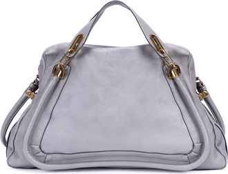 Chlo&eacute; Pre-owned Womens Large Paraty Shoulder Bag - Grey - One Size