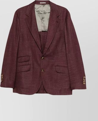 Brunello Cucinelli tailored single-breasted jacket lapel