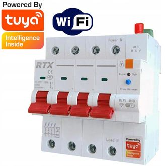 OEM Fusible Trif&aacute;sico Ajustable 2-6 3a Wifi Tuya Medici&oacute;n De Energ&iacute;a