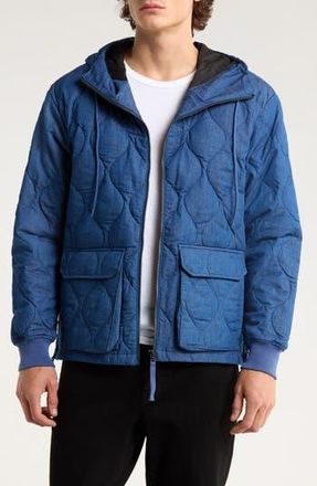 TAION Packable 800 Fill Power Hooded Down Parka in Indigo Denim at Nordstrom Rack, Size X-Large