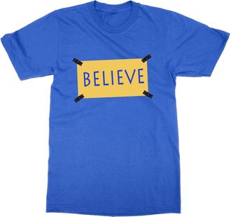 Generic Believe Ted T-Shirt (Blue, XXL)