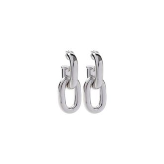 Paco Rabanne Link Oorbellen - unisex - Oorbellen - Grijs - ONE Size - Accessoires