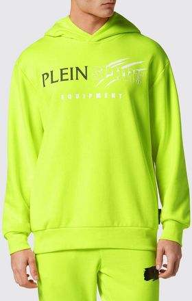 Plein Sport Felpa con cappuccio in cotone con logo stampato