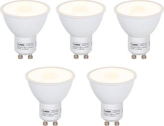 LUEDD Luedd - Set di 5 Lampadine led GU10 con Sensore Crepuscolare 5W 380lm 2700K