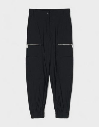 Off-white Womens Embroidered Cargo Pants Black - Size: 12