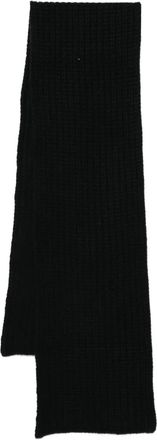 Liska Sciarpa a coste in cashmere - Nero