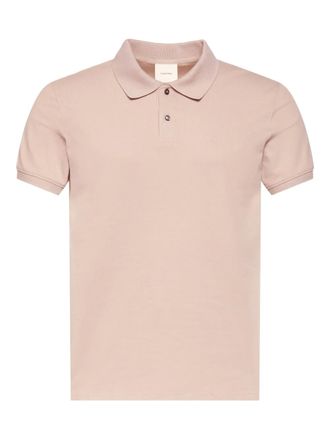 Calvin Klein buttoned embroidered-logo polo shirt - men - Cotton/Elastane - M - Neutrals