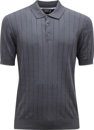 PESERICO O0934 Knitted Shirt - Heren - Polos - Grijs - M - Tops