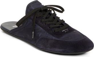 Prada Lace-Up Sneaker Mule in Blue at Nordstrom, Size 7.5Us