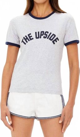 The Upside Jarama Joy Tee In Grey Marle