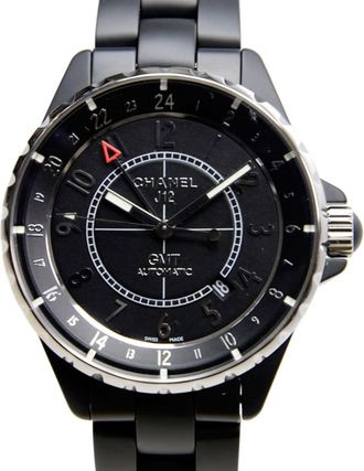 Chanel Pre-owned Chanel J12 Automatic Black Dial Watch H3101